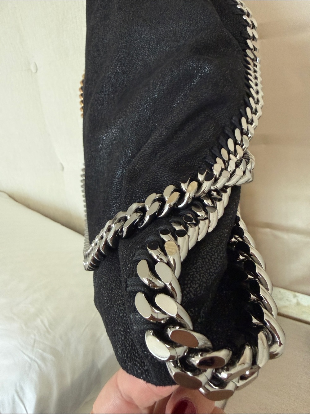 Stella McCartney Black Shoulder Bag with Gold & Silver Chains OP $1595 - Picture 13 of 16